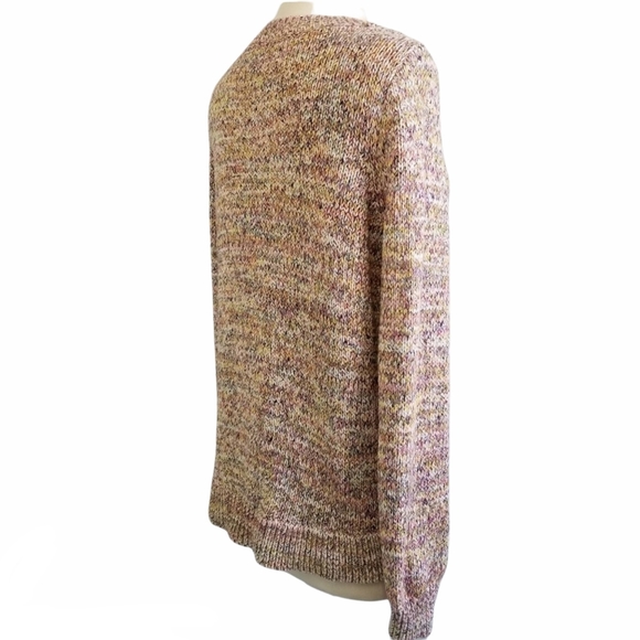 LOFT Rainbow Flecked Crew Neck Sweater Size S - Picture 4 of 9